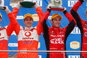 podium Jamie Whincup and Will Davison will fight out the V8 Championship this year