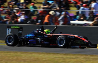 car Winslow celebrates at Queensland Raceway