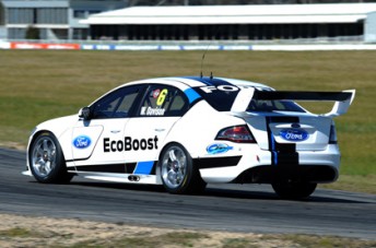 thumb Mark Winterbottom in FPR's Car of the Future Falcon at Winton today
