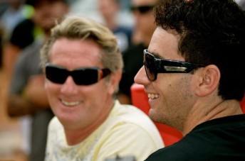 thumb Brooke Tatnell (left) and defending champion James McFadden will be two lynchpins in this summer's Enzed World Series Sprintcars (PIC: Wade Aunger)