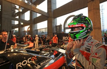 thumb Jamie Whincup prepares to hop into a ROC buggy