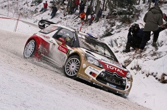 Sebastien Loeb masters opening day at Rallye Monte-Carlo