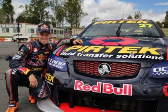 Casey Stoner with his Red Bull/Pirtek Commodore