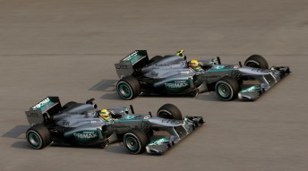 Hamilton and Rosberg