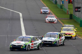 The previous DJR Wilson Security livery on track at Albert Park