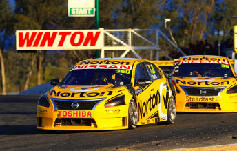 James Moffat led Michael Caruso to a Norton Nissan one-two in Race 25