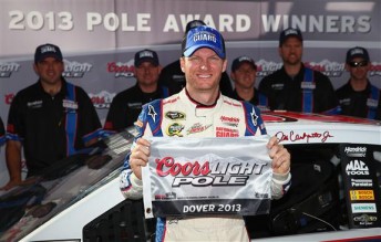 Dale Earnhardt Jr. will start off the pole at 'The Monster Mie'
