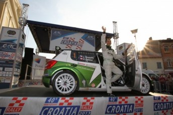 Jan Kopecký out front in Croatia