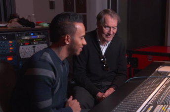 Hamilton with CBS' journalist Charlie Rose