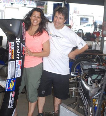 Glenn Cooper (with significant other and crew chief, Ana Collantes. pic: supplied
