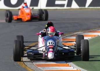thumb Karting kids Jack Wynack, Tim Holowell and Jake Spencer will test one of Minda Motorsport's Formula Fords at Winton this week