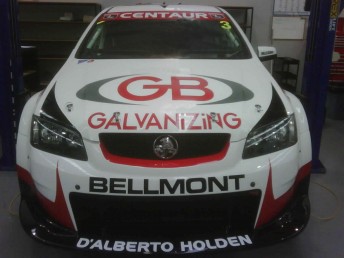 thumb Tony D'Alberto's #3 Centaur Racing Commodore now adorns GB Galvanizing support on the bonnet