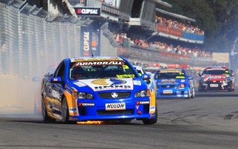 thumb Cameron McConville drove the SAGE Holden V8 Ute with Gary Baxter at Adelaide, but mechanical issues robbed them of a genuine chance in the event
