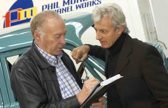 plastic brock Tim Pemberton with friend and college Peter Brock