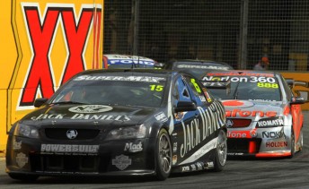 thumb Rick Kelly leads Craig Lowndes in Adelaide