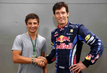 thumb Mitch Evans and Mark Webber