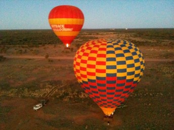 balloon Holdsworth sent Speedcafe.com.au this great pic from his hot air balloon experience in the outback
