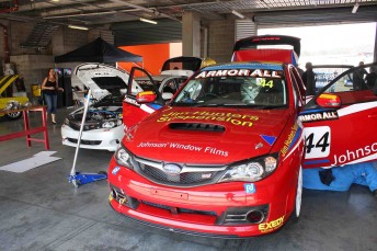 car Jim Hunter's Subaru that he'll share with Gavin Bullas and Barton Mawer