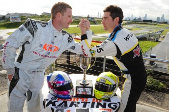 thumb Kel Treseder (left) and Matthew Wall (right) are one-two in the chase for the John Pizarro Trophy. Pic: photowagon.com.au