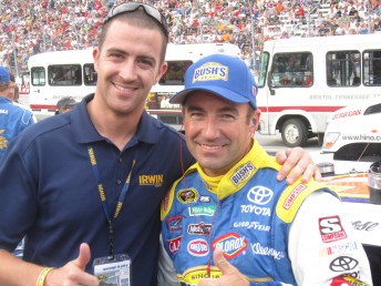 thumb Alex Davison with Marcos Ambrose at Bristol Motor Speedway