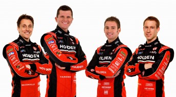thumb Toll Holden Racing Team 2010: Cameron McConville, Garth Tander, Will Davison and David Reynolds