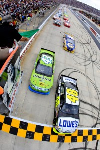 61818630 AJ Allmendinger (#43) led over 100 laps at Dover - positive signs for he and 2011 RPM team-mate Marcos Ambrose