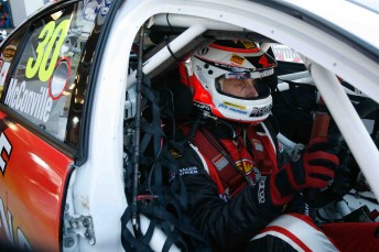 thumb Cameron McConville inside the #30 Gulf Western Oils Commodore VE at Townsville