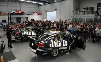 KellyOpenDay_driverchanges-med A large crowd was on hand for Kelly Racing's second annual Open Day