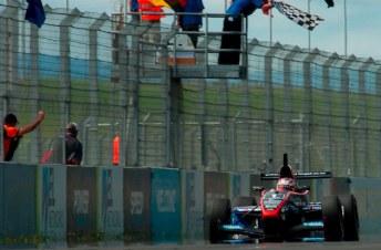 thumb Mitch Evans made up for last year's disappointment to win the NZGP