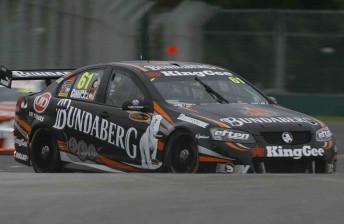 car Fabian Coulthard in his #61 Bundaberg Racing Commodore VE at Albert Park