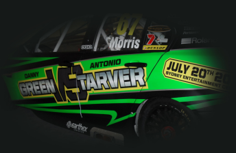 thumb A sneak peek of Paul Morris' 'Green v Tarver' livery that he'll run at Barbagallo Raceway