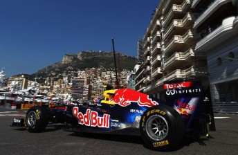 thumb Mark Webber on the Monaco streets