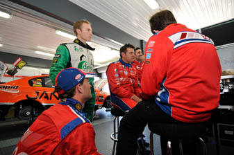 car From left, Andrew Jones, Karl Reindler and Jason Bright