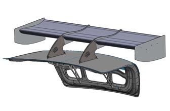 car Example B – The standard end plate design