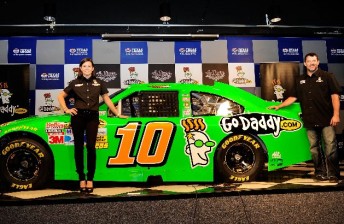 thumb Danica Patrick and Tony Stewart with the former's new ride