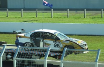 th Tebb's damaged Commodore