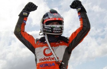 thumb Jamie Whincup celebrates victory in Race 24