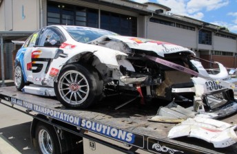 th Marcus Zukanovic's damaged Commodore