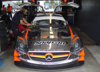 car James Brock's Mercedes SLS GT3