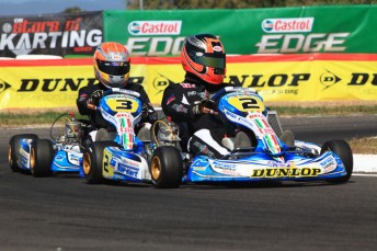 CIKSOK11_2_15825_(AFimages) Patrizicorse drivers Hayden Patrizi and Daniel Currey. Pic: AF Images