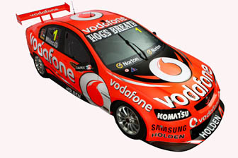 car The top of the new Vodafone Commodore