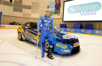 thumb Mark Winterbottom at the recent launch of his 2012 Orrcon livery