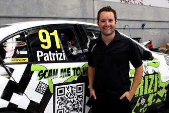 thumb Michael Patrizi with his special Sandown testing livery