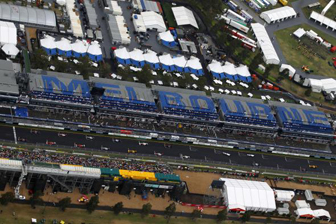 thumb An aerial view of the Australian Grand Prix