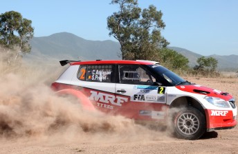 thumb Aussie Chris Atkinson is in a tight battle with Swede Andersson