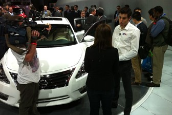 car Rick Kelly at the New York Motor Show