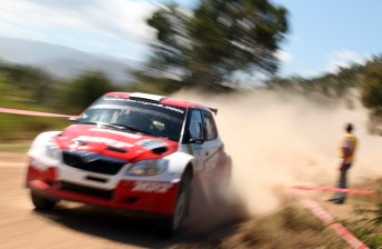 thumb Atkinson holds a strong lead of the rally over teammate Gaurav Gill after Leg 1