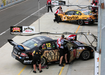 car Two of DJR's four cars – Dean Fiore and James Moffat