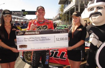 thumb Garth Tander with the Armor All Pole Award
