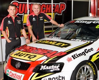 car Christian Klien with Russell Ingall